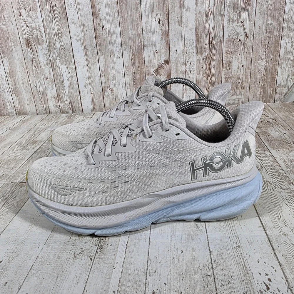 Hoka Clifton 9 Womens Running Shoes Nimbus Cloud Ice Water 1127896 NCIW Size 9B - Picture 4 of 9